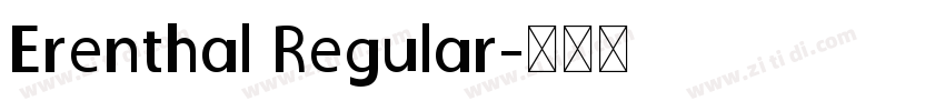 Erenthal Regular字体转换